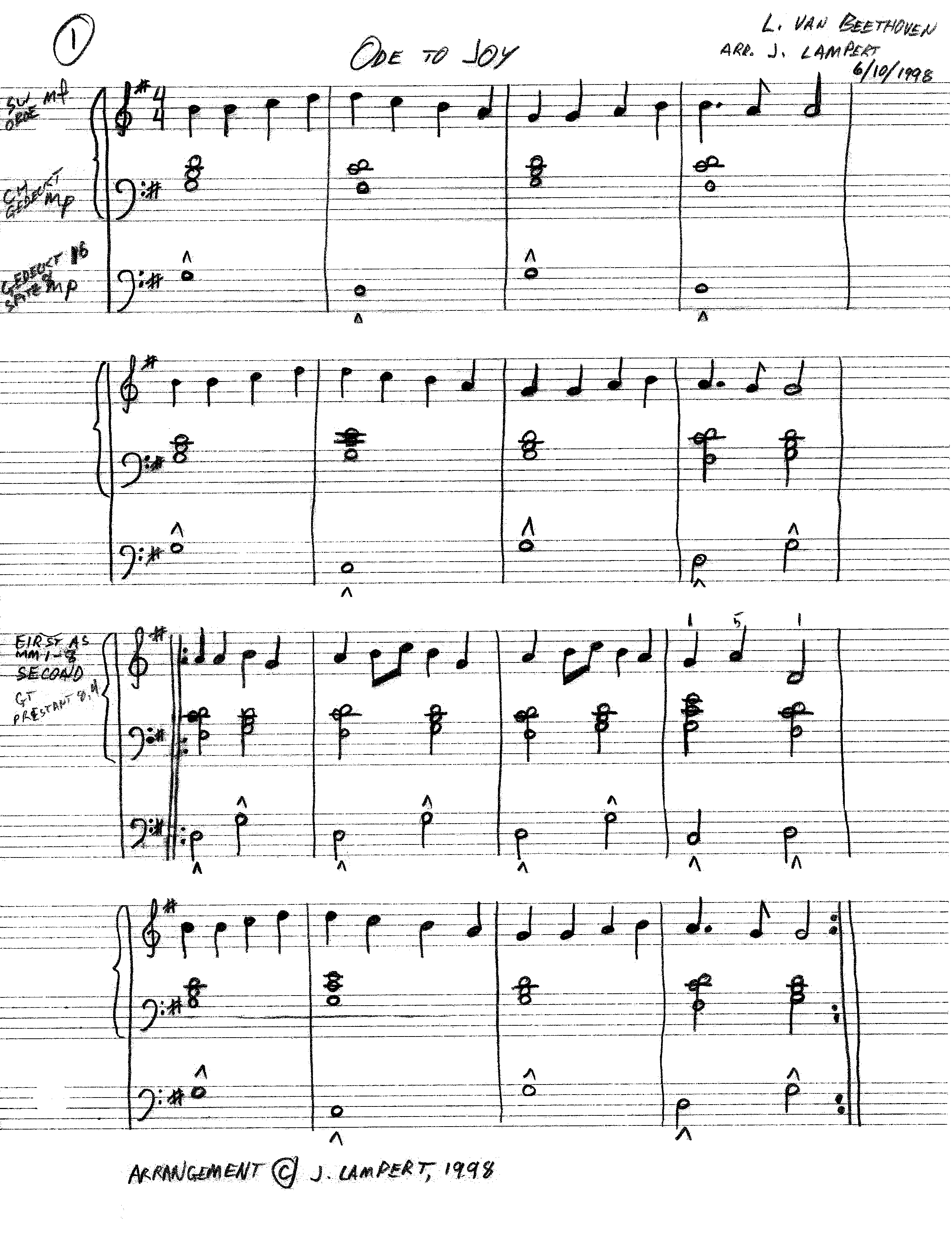 Page 1 of score