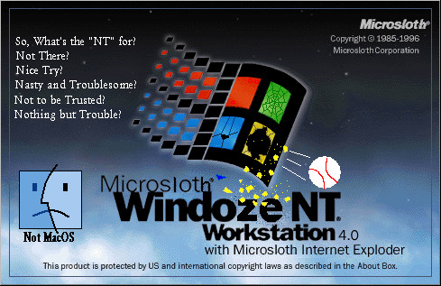 WinDoze NT splash screen