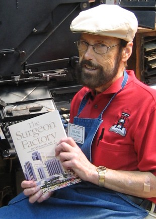 Doc with his uncle's book