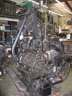 Back of the Linotype