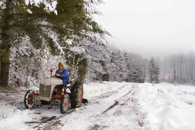1944 Ford N2 plowing snow
