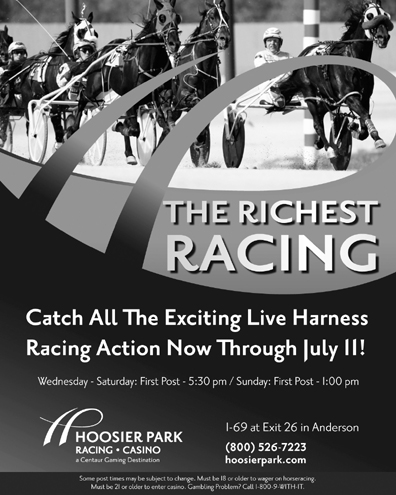 Hoosier Park blk ad 2010