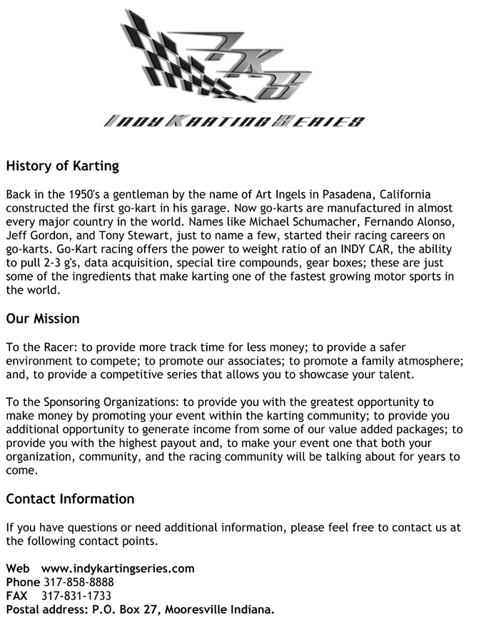 Indy Karting Ad 2