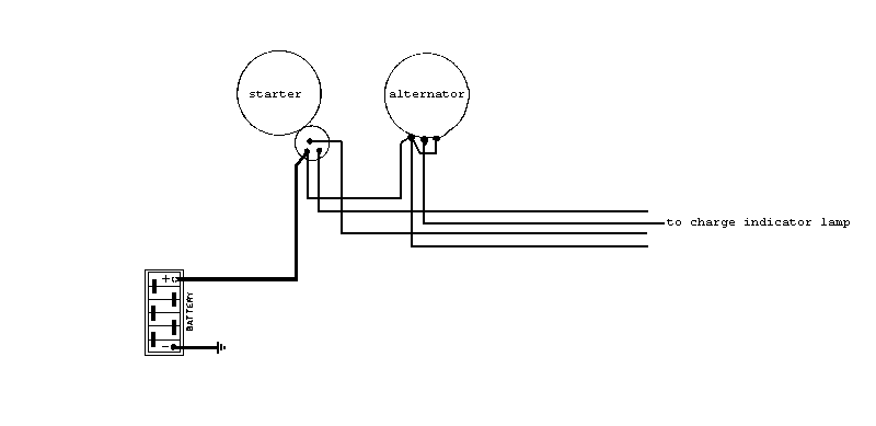 Wiring diagram of new alternator