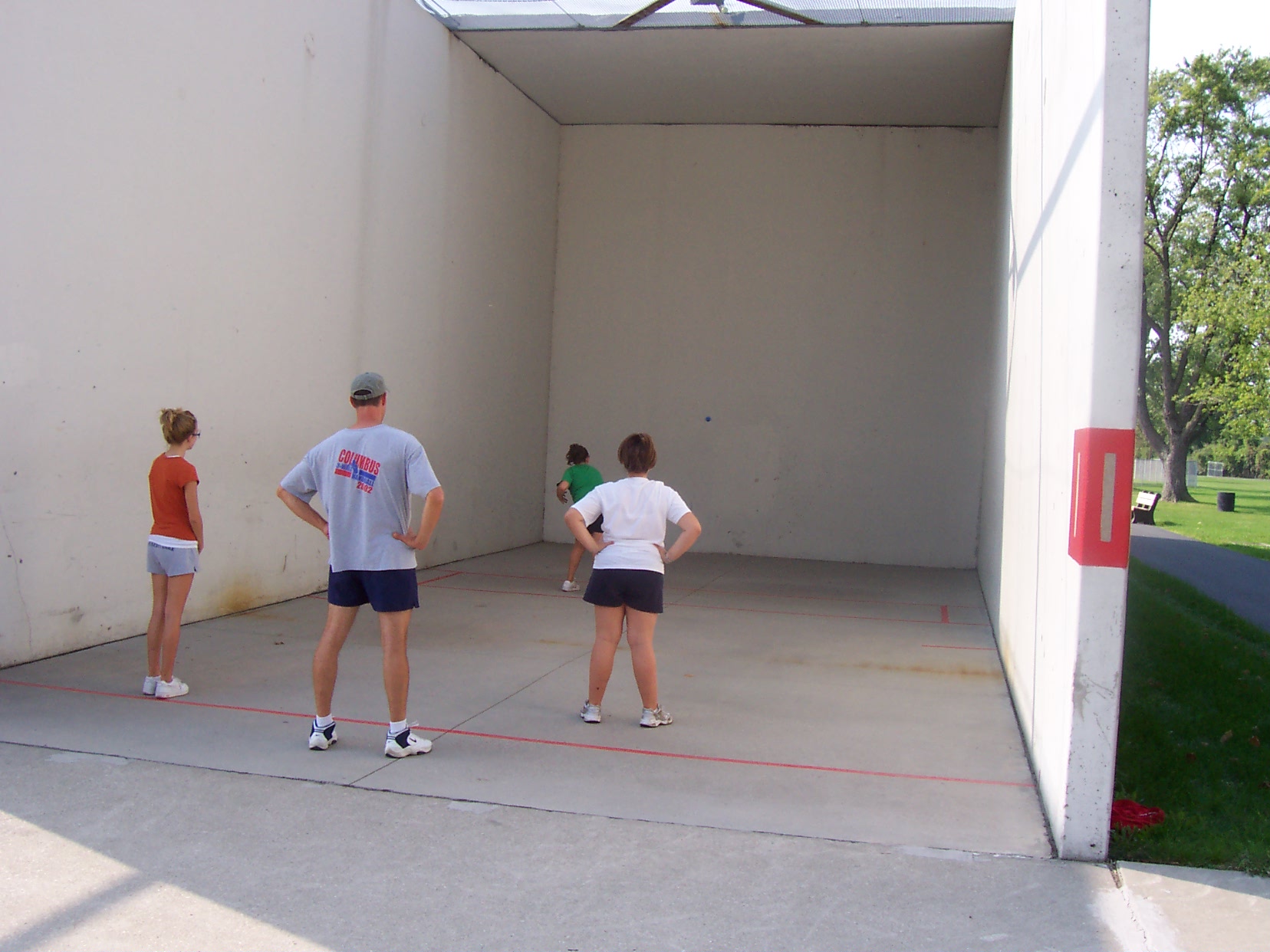 8th Graders learn Handball