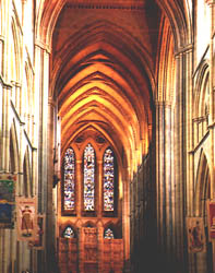 Inside of Truro Cathedral.