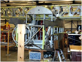 [Liberty Aviation Museum is restoring a Ford Tri-Motor. ]