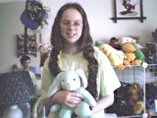 Me with Beanie buddies in my room