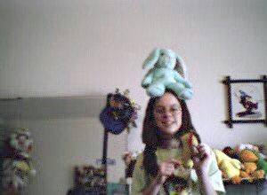 Me with a Beanie Buddy bunny